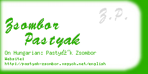 zsombor pastyak business card